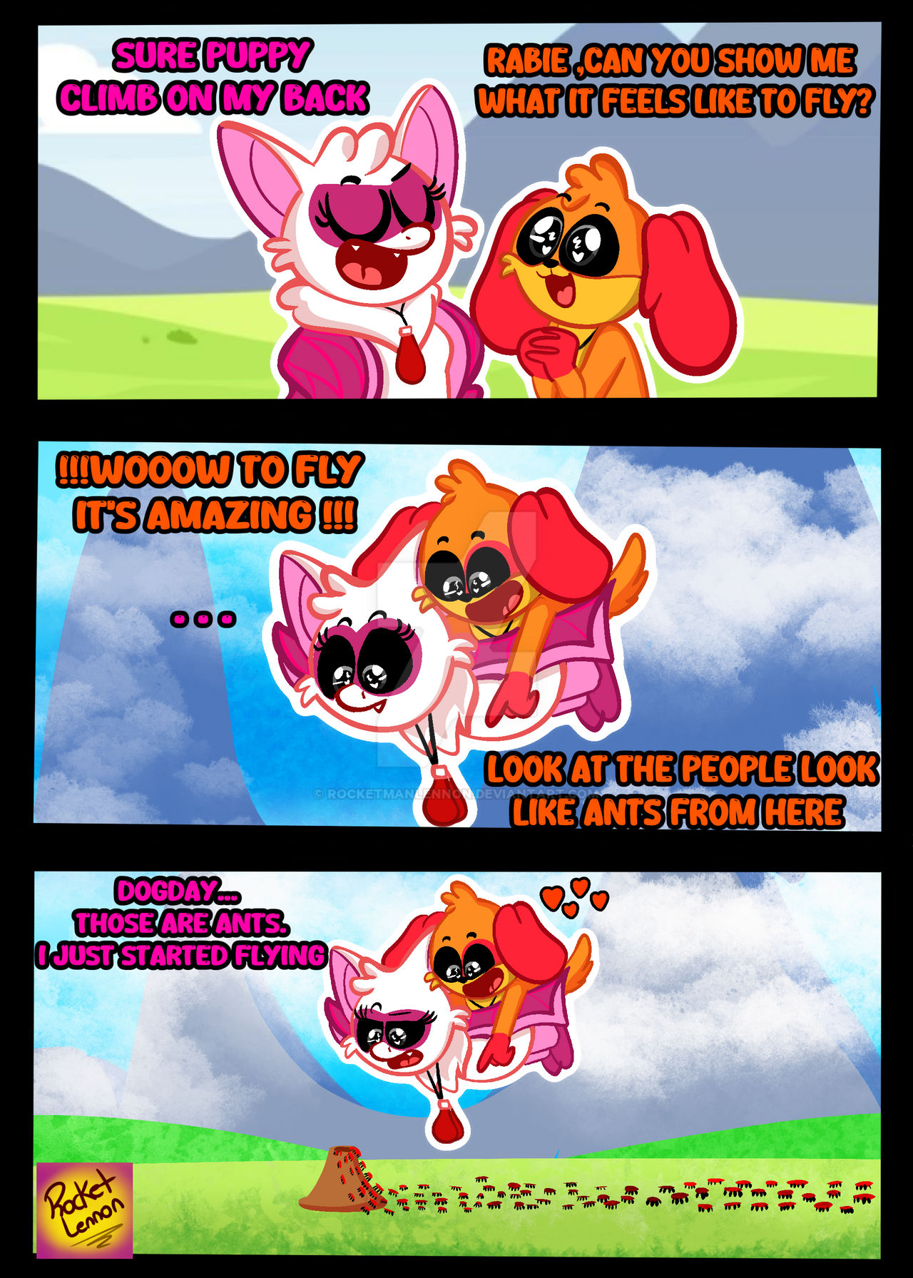 Rabie and Dogday - Day of flight Smiling critters by RocketmanLennon on ...