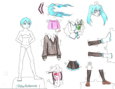 Hatsune Miku Paper Doll