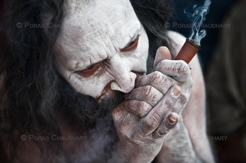 Smoking Pot, Kumbh Mela by poraschaudhary