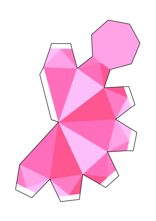 Diamond Paper Work Pink Diamond Papercraft by MidnightsTilDawn on DeviantArt