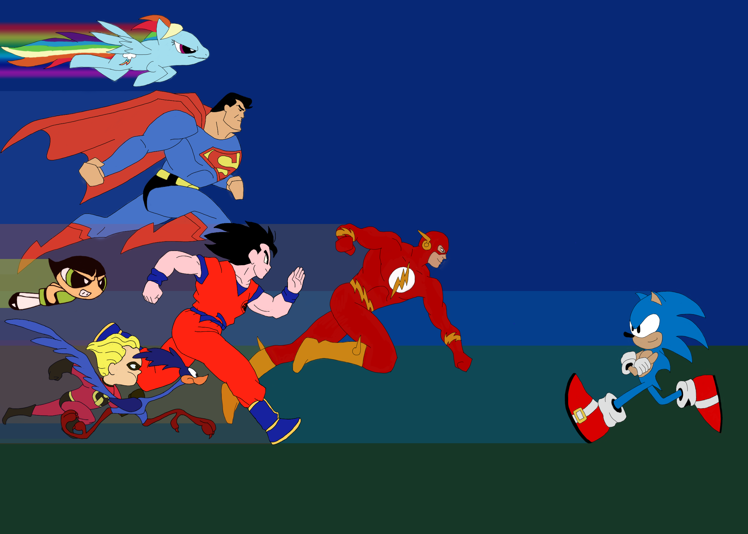 The Fastest Characters Ever: Version1 by SharkSheathedRooster on DeviantArt