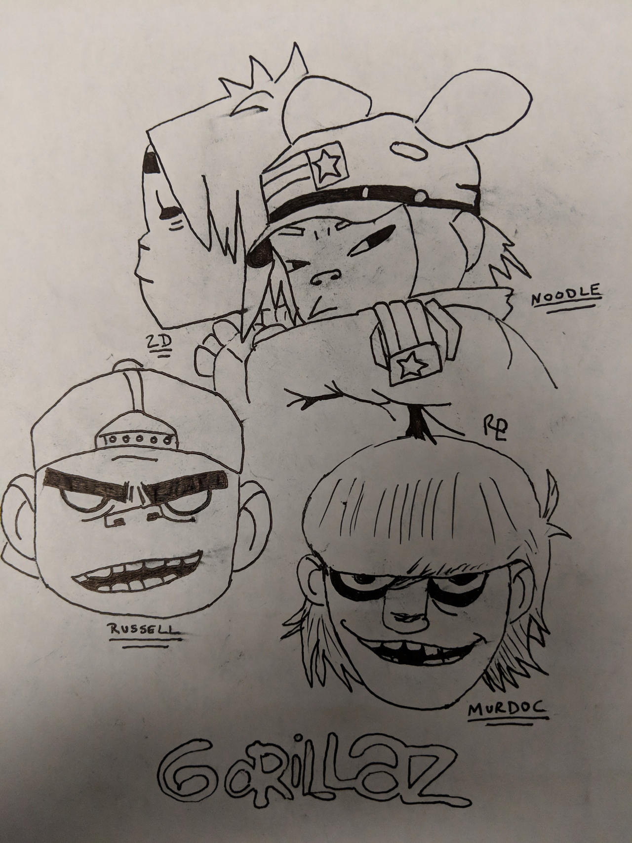 Gorillaz Sketch By Rlopresti On DeviantArt gorillaz-sketch-by-rlopresti-on-deviantart