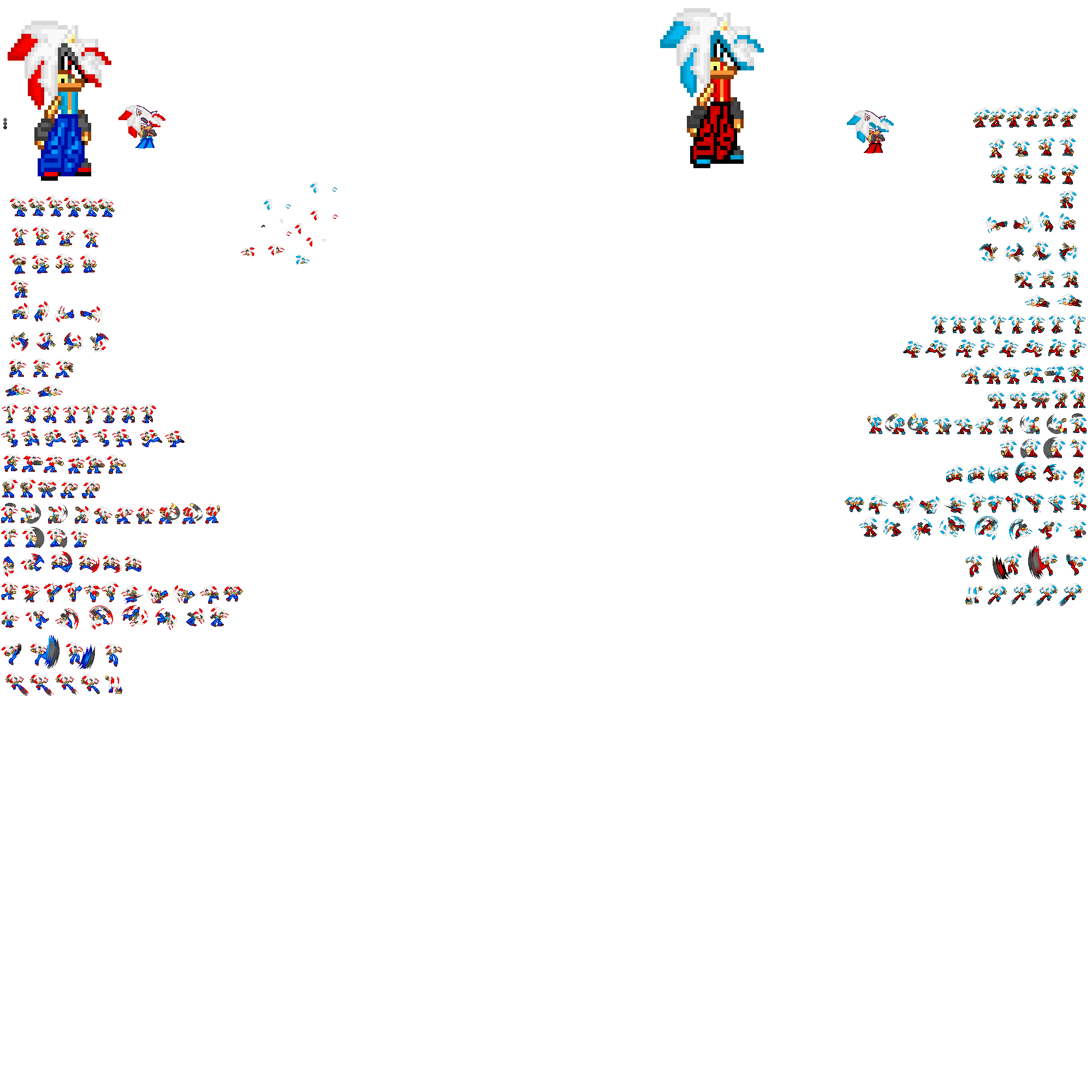 Ryu And Micheal Sprite Sheet By Tuffnick