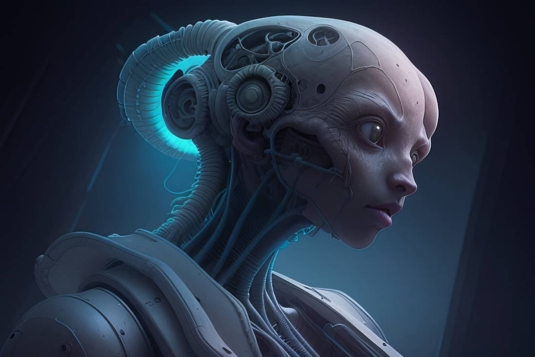 Human-machine hybrid by JanaHart on DeviantArt