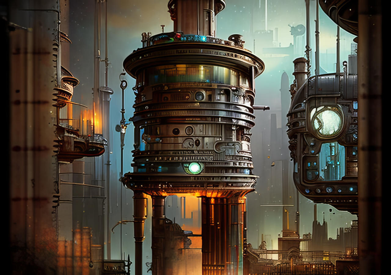 Giant futuristic machines by JanaHart on DeviantArt