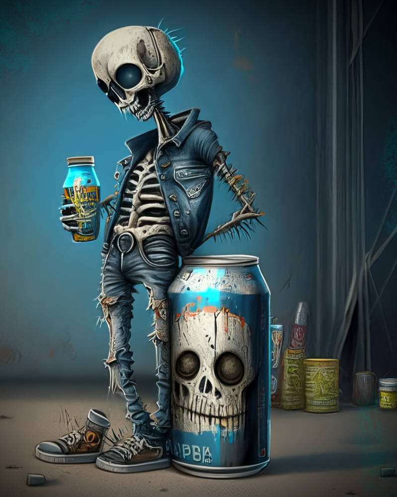 Thirsty skeleton by JanaHart on DeviantArt