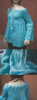 Sky blue tunic for SD13 girl