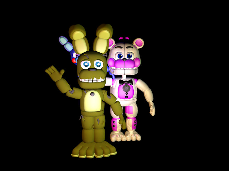 Spring Fun Time Freddy Adventure Funtime Freddy and Adventure Springtrap by SantiEntretainment ...