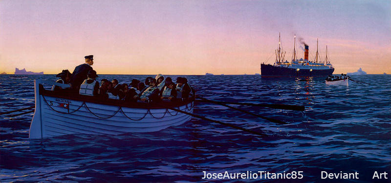 Люди в шлюпке. Герберт Питман Титаник. Карпатия 1912. Карпатия корабль. Карпатия пароход.