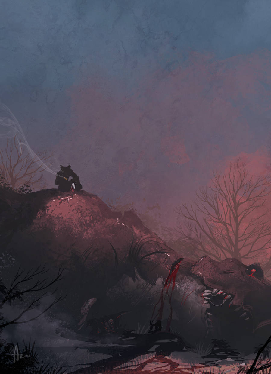 Wolverine vs T-rex Part 2 by nJoo