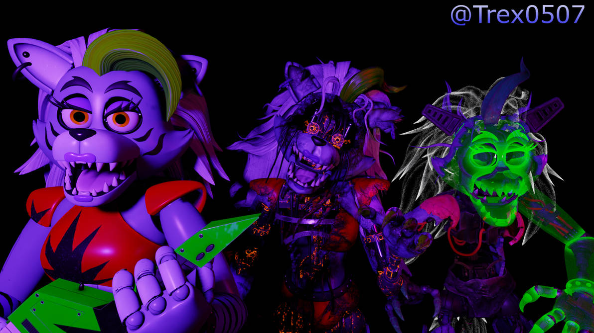 Another remake time but adding Ruined Roxy by Trex0507 on DeviantArt