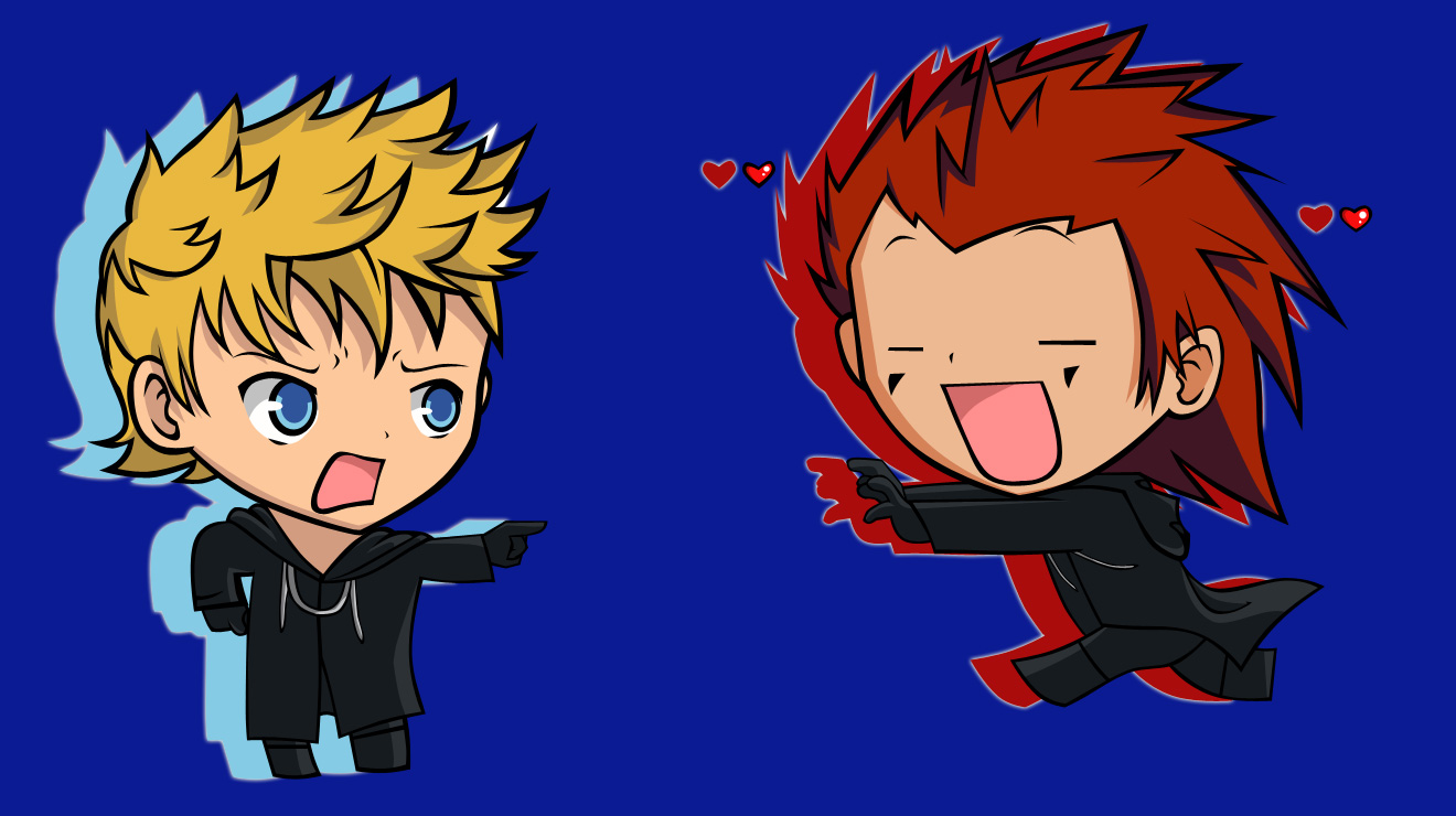 Akuroku chibi