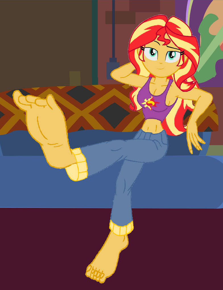 Sunset Shimmer toe wiggle by Onse227 on DeviantArt