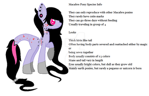 Macabre Ponies Species Ref