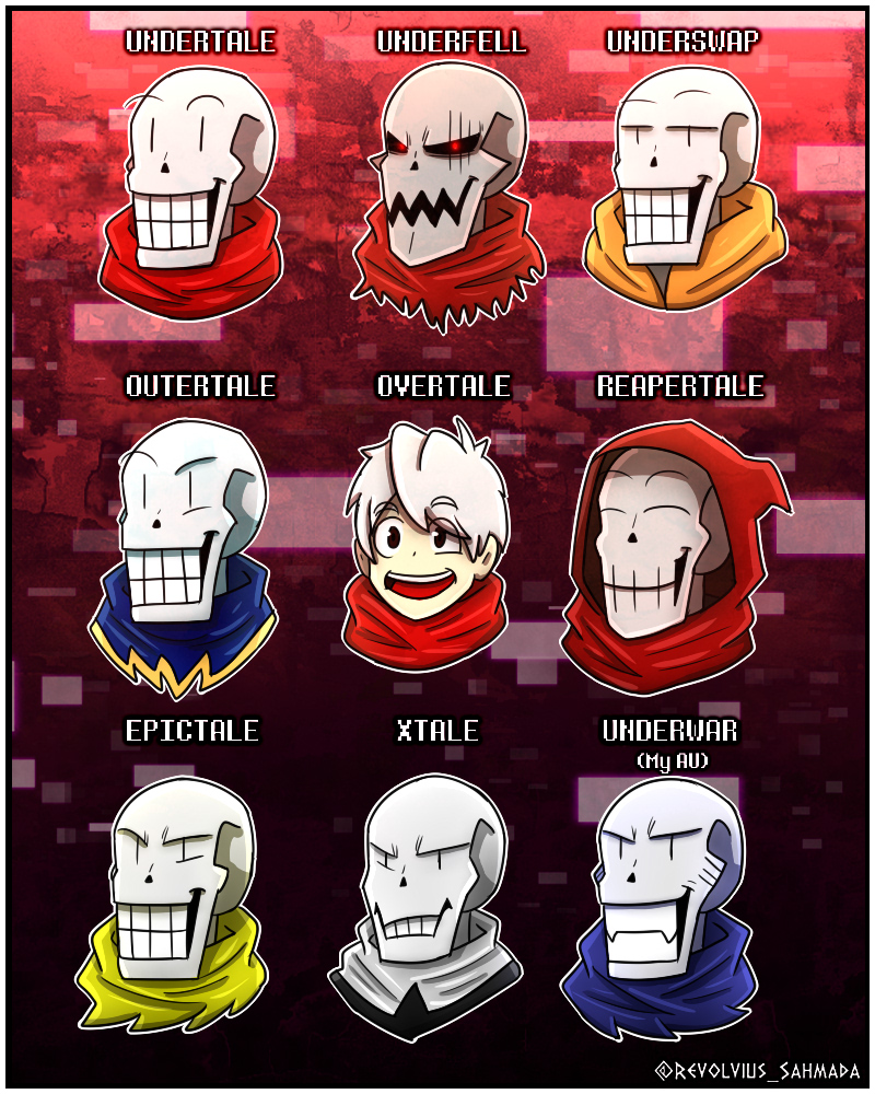 Papyrus Riddles 9 Papyrus AUs by RevolviusARTS on DeviantArt