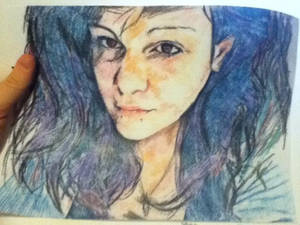 Amanda In Colored Pencil