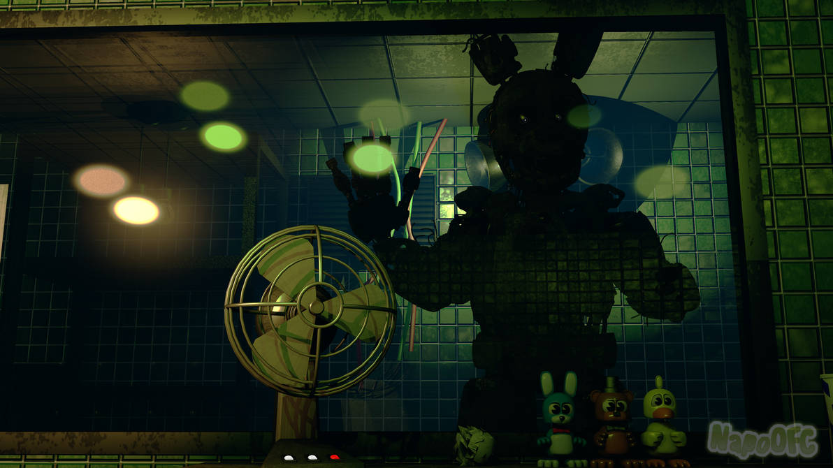(FNAF3/C4D) - Stylized Springtrap by Napolesevil171 on DeviantArt