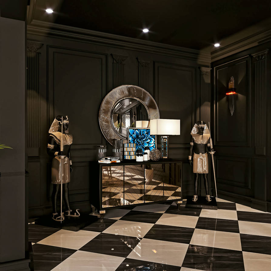 Living Room Statue 3d Rendering by Mahamerutechnoart on DeviantArt