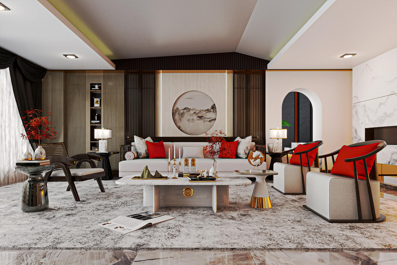 Modern Chinese Interior Design 1 by Mahamerutechnoart on DeviantArt