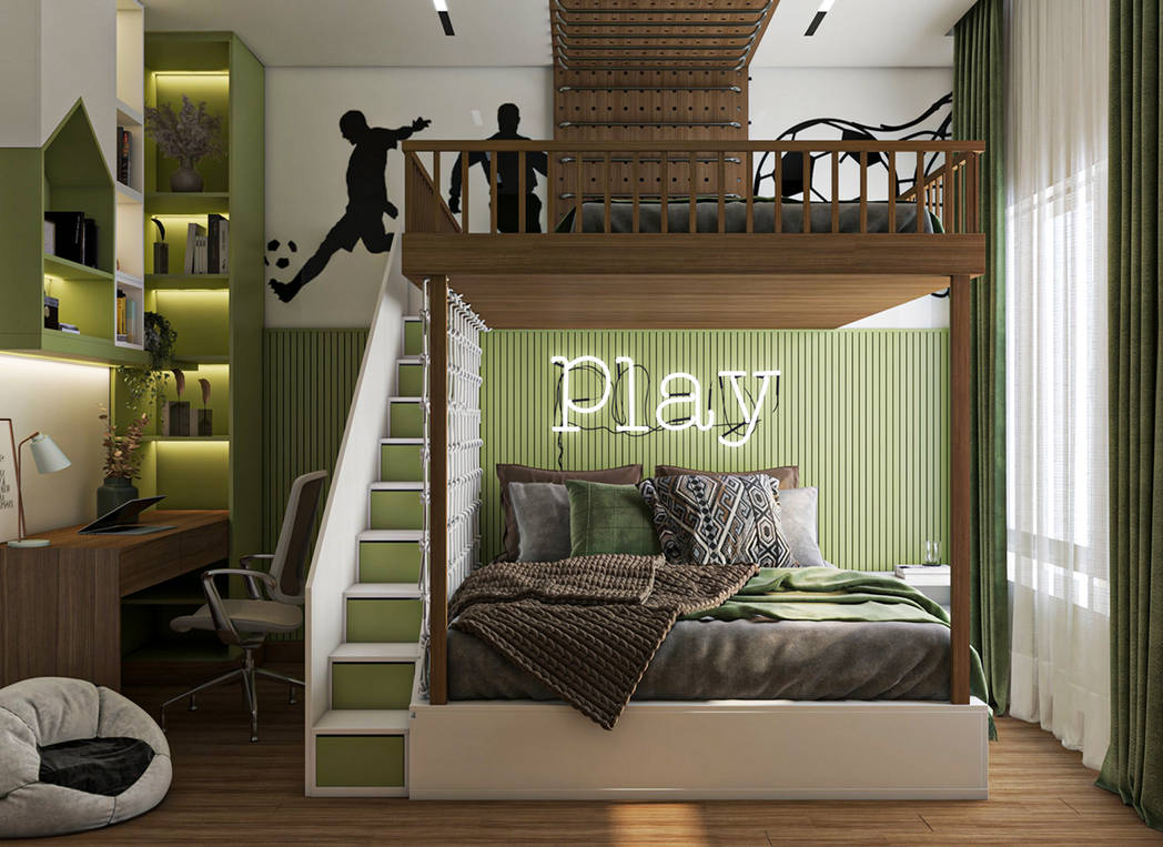 Boy room interior design 8 by Mahamerutechnoart on DeviantArt