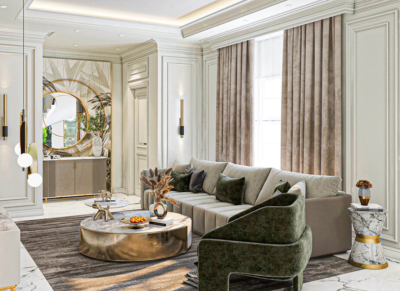 Modern classic living room design 1 by Mahamerutechnoart on DeviantArt