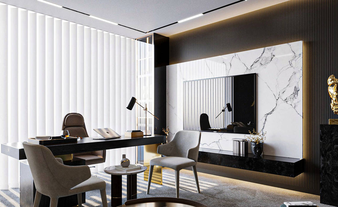 Modern brown office design 5 by Mahamerutechnoart on DeviantArt