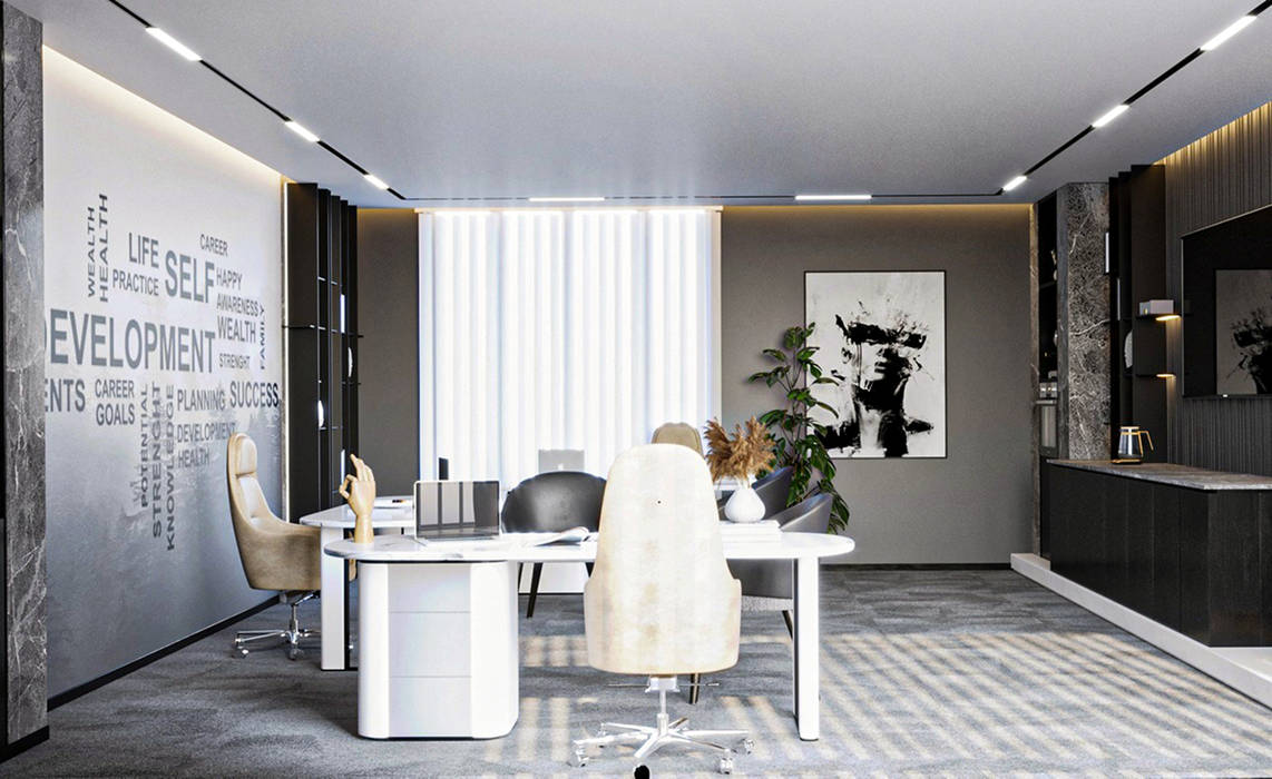 Modern white office design 1 by Mahamerutechnoart on DeviantArt