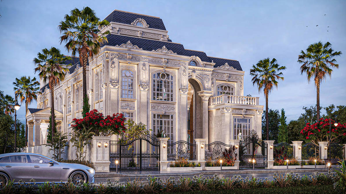 Classic Luxury Villa Design Classic Villa Amirdasht Town