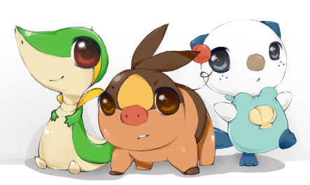 Unova Starters by ChibiTigre on DeviantArt