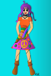 Hippie android girl - Unfinished preview