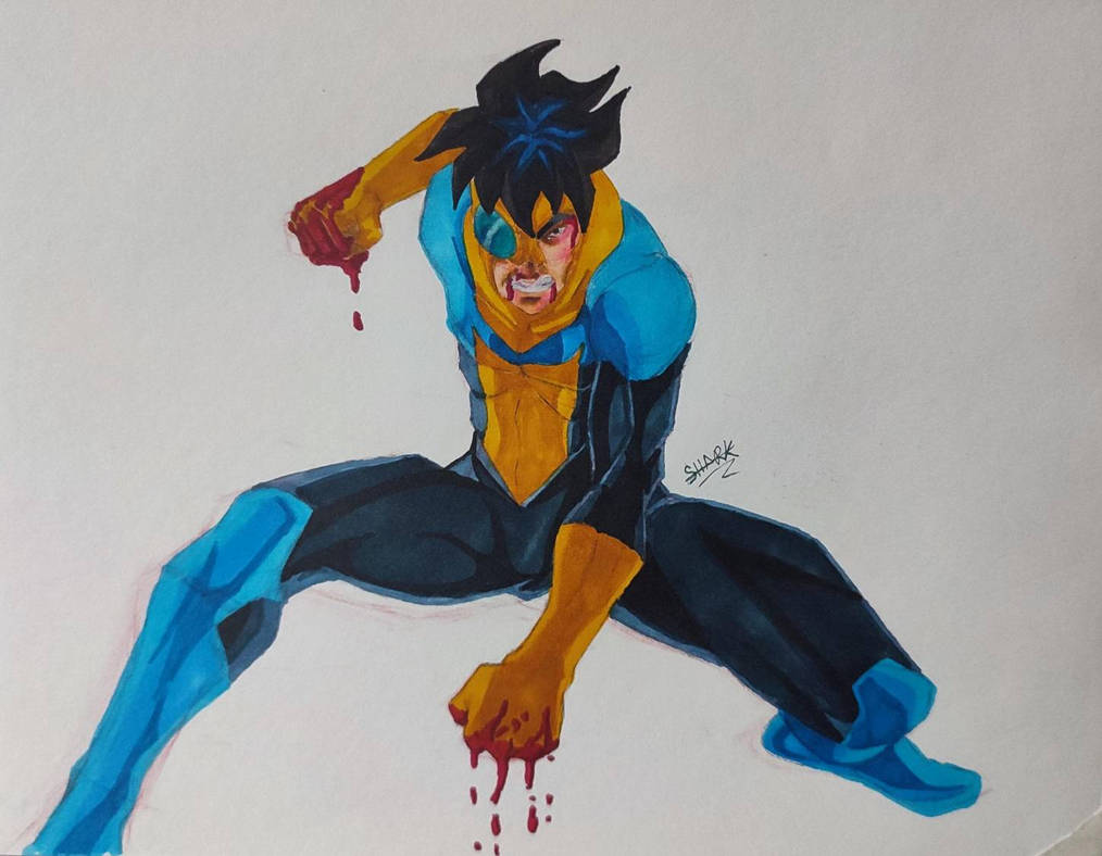 Mark Grayson/Invincible by drawngsharkv on DeviantArt