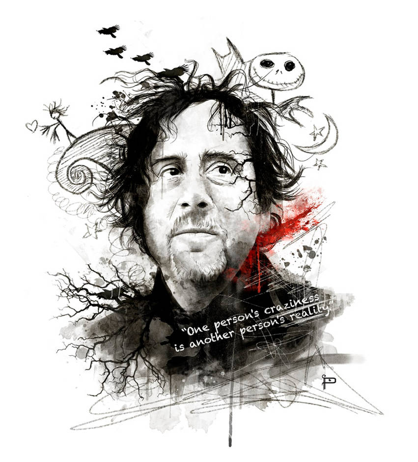 Tim Burton Portrait By Prestegui On DeviantArt tim-burton-portrait-by-prestegui-on-deviantart
