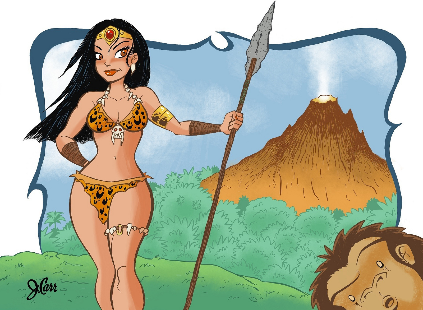 Warrior Princess in a Furkini