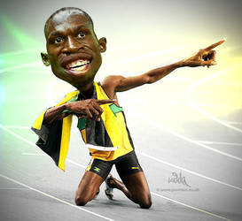 Usain Bolt - Caricature