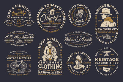 10 Vintage Americana Logos