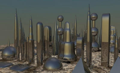 Alien city By 3DMoxxy