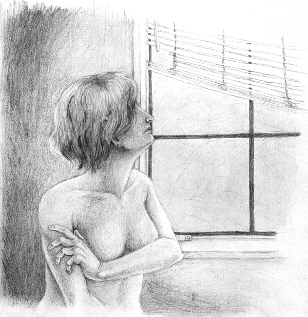 staring out the window