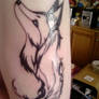 tribal fire fox Tattoo'd