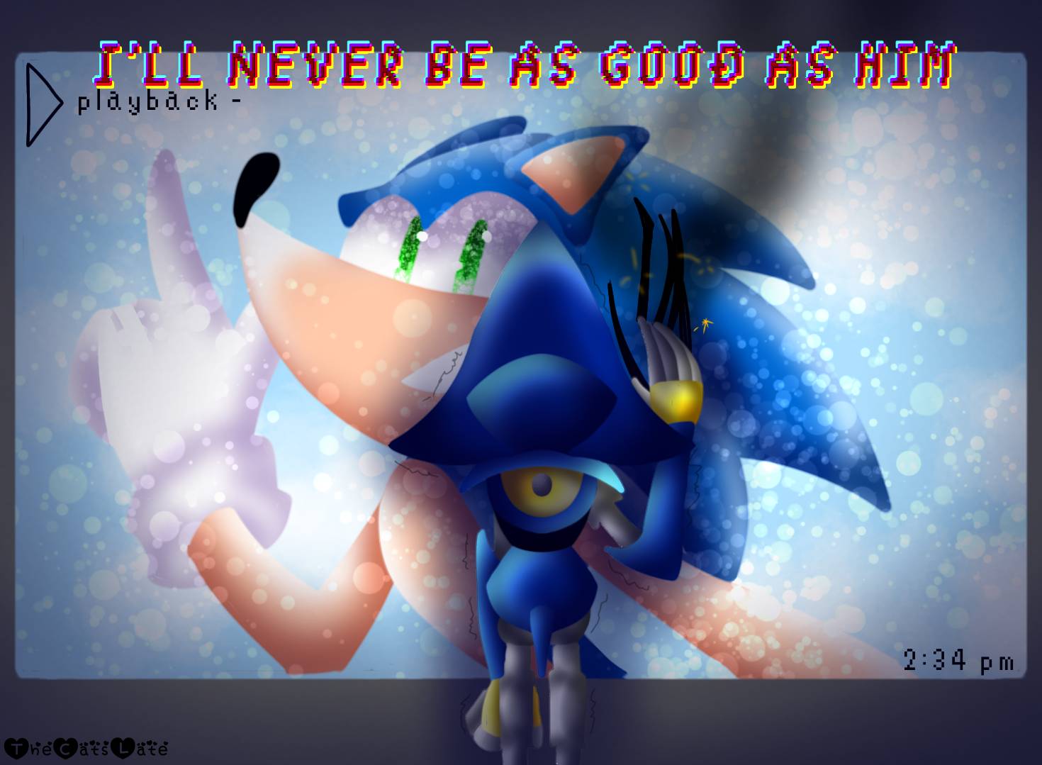 It would be nice if Classic Metal Sonic will start to learn about  friendship and beauty of life, while Modern Metal will find himself in  loneliness, hatred and obsession to beat Sonic