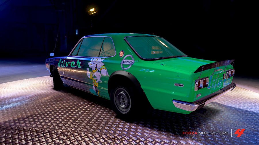 Silver Skyline GT-R 'rear' by rushforza on DeviantArt