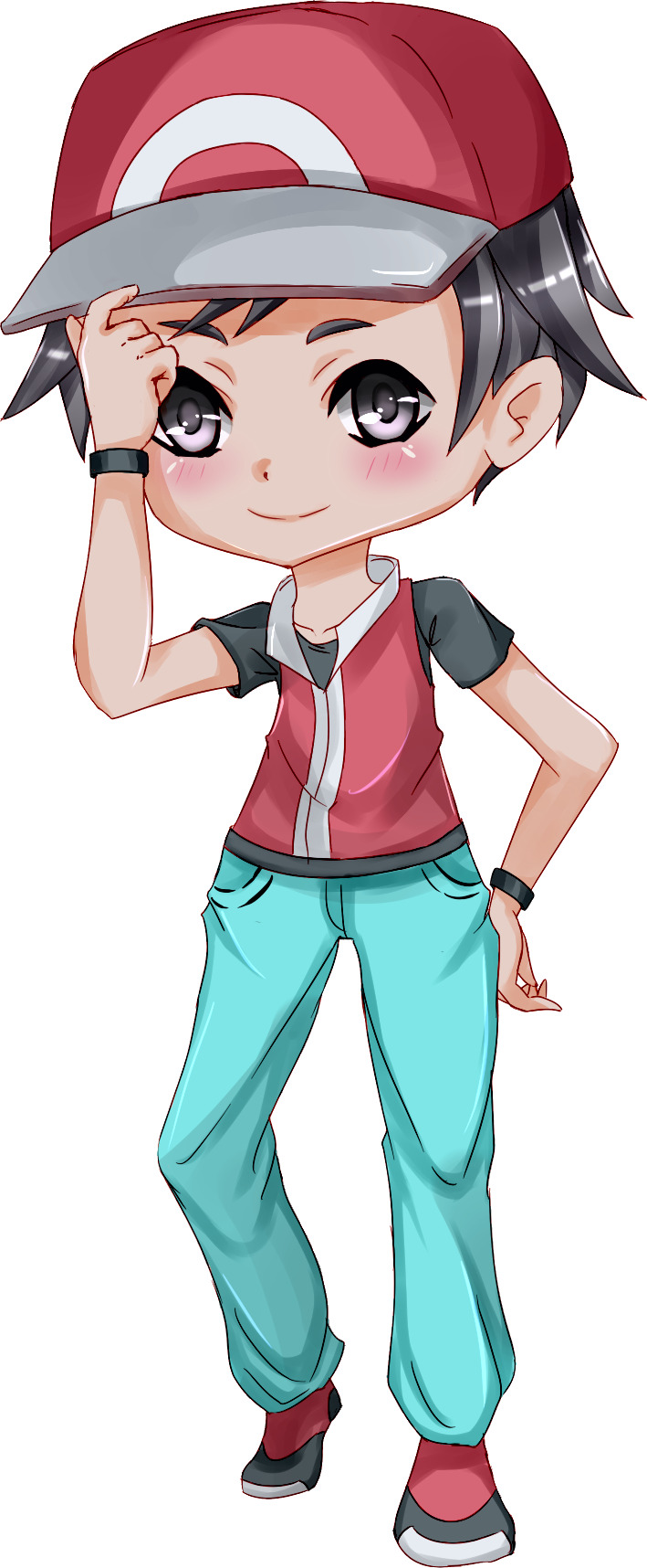 Redd Ryn Pokemon Red from pokemon by AmadoSan on DeviantArt
