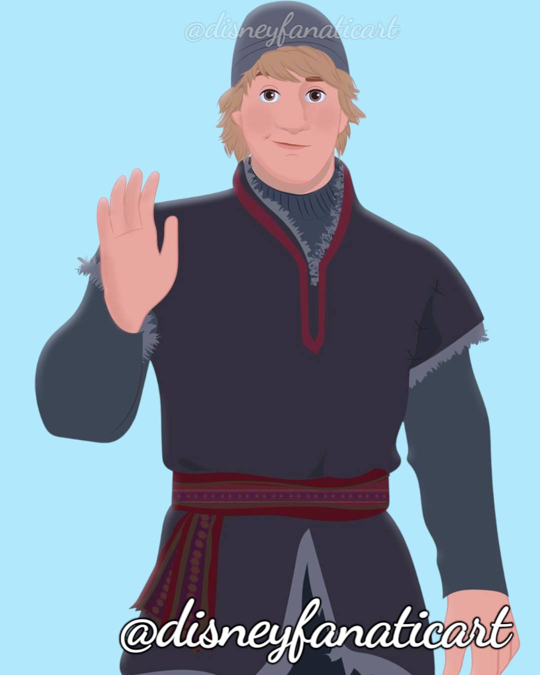 Kristoff Smiling Kristoff by disneyfanaticart on DeviantArt