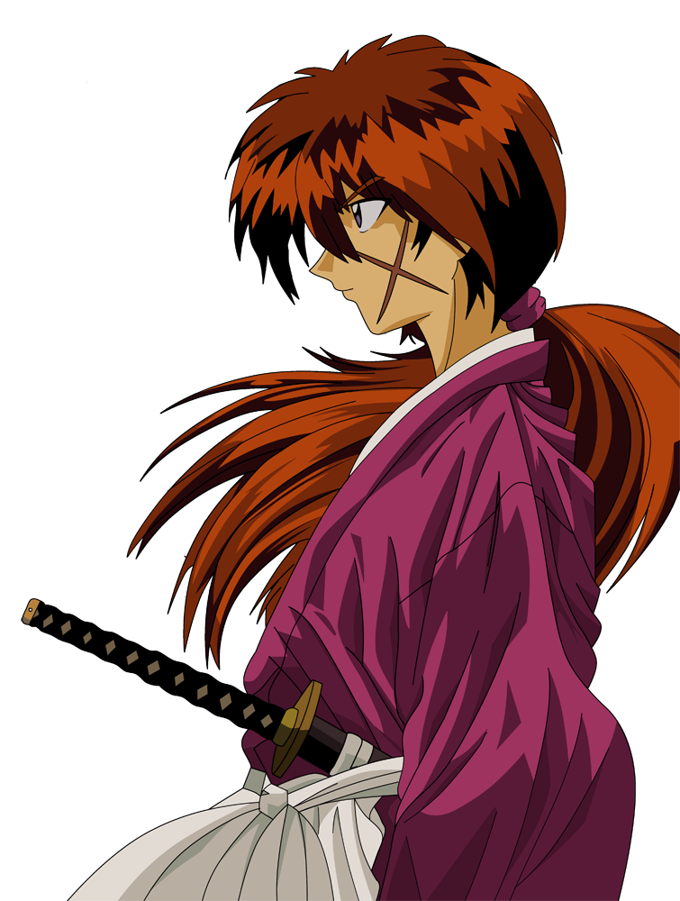 Rurouni Kenshin Himura PNG Render Samurai X by marcopolo157 on DeviantArt