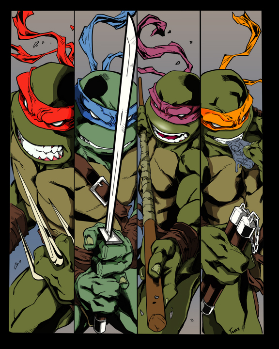 TMNT colors Progress (early) by kpearce on DeviantArt
