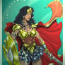 Wonder Woman in Armor Colors