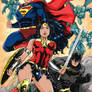 Wonder Woman Superman And Batman Colors