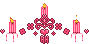 pixel red candle divider