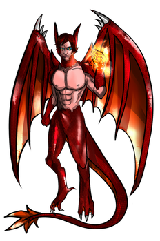 Vaeludar the human dragon hybrid