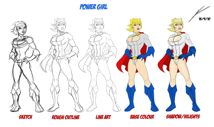 Power Girl Evolution