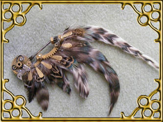 Steampunk Wing Hat Pin